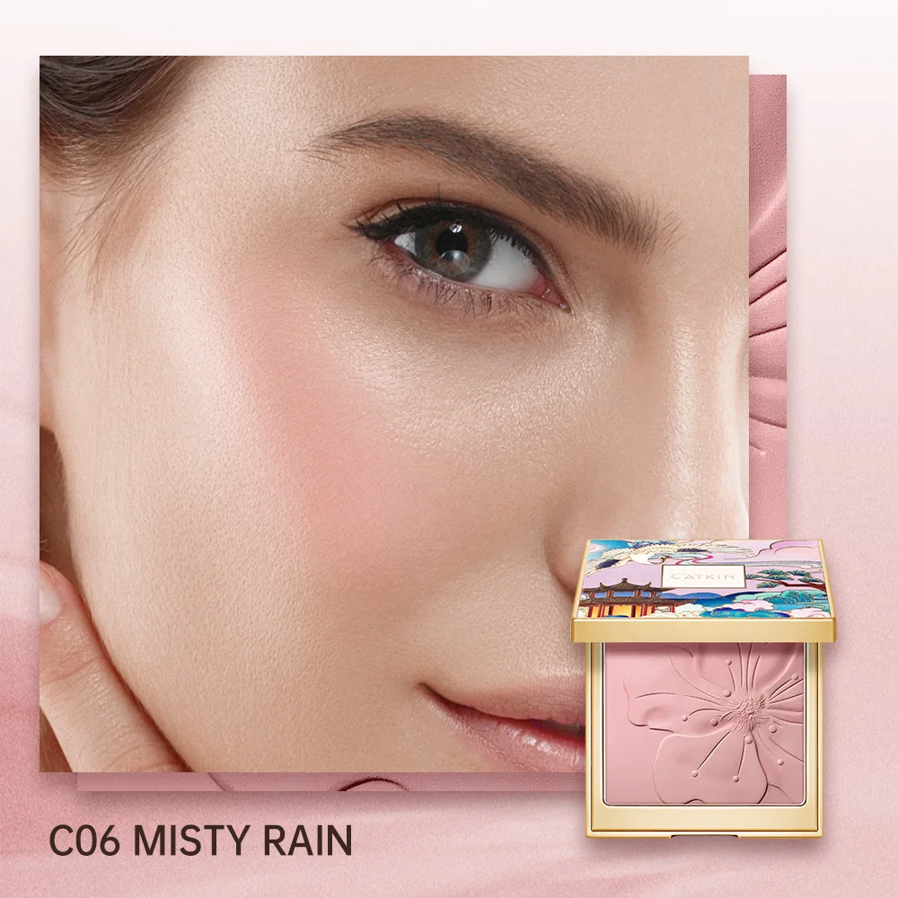 Róż do policzków CATKIN Eternal Love — długotrwały naturalny blush Różowy
