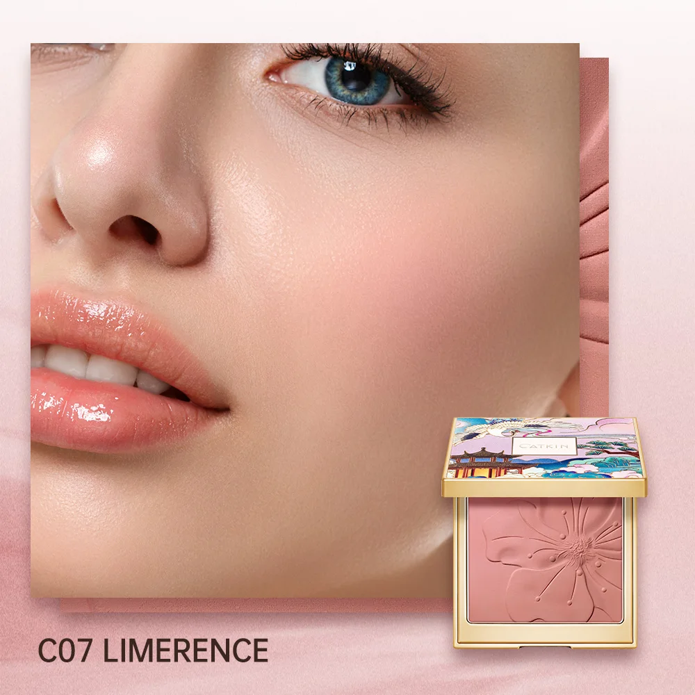 Róż do policzków CATKIN Eternal Love — długotrwały naturalny blush śliwka