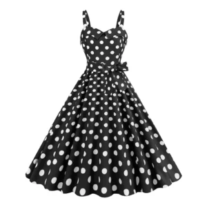 Różowa sukienka w kratę swing w stylu retro Kolor czerwonego wina