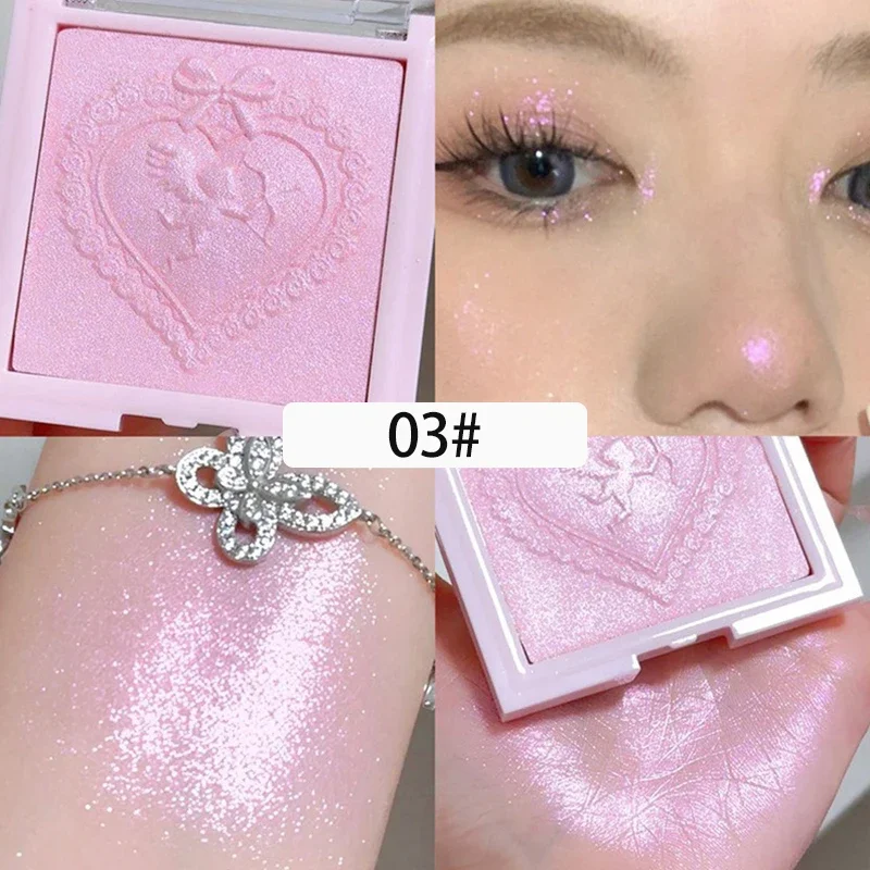 Rozświetlacz i bronzer w proszku do twarzy i ciała High Gloss Czekolada