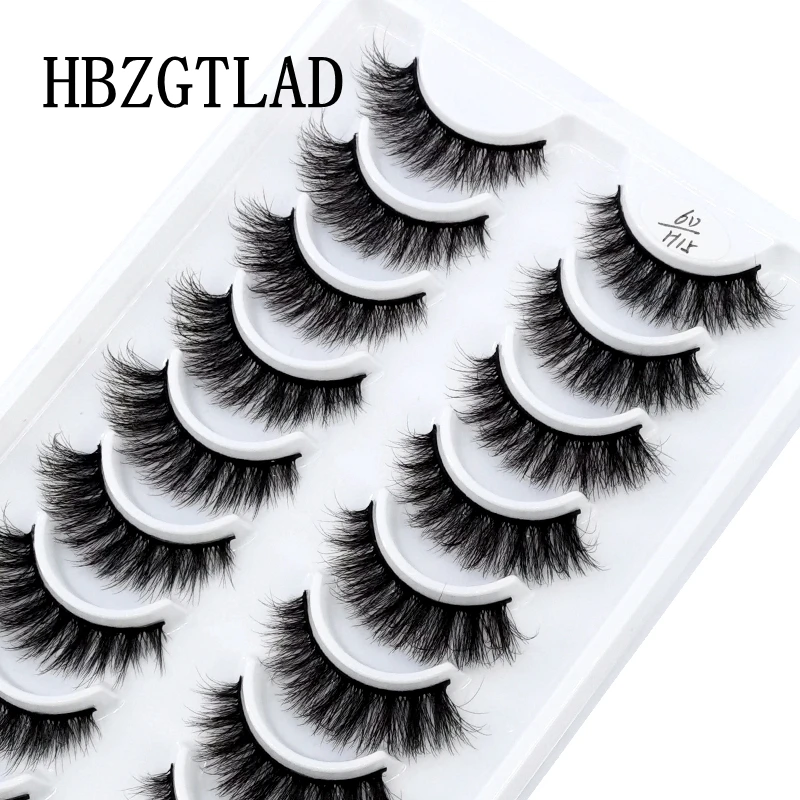 Rzęsy 3D faux mink puszyste i gęste – zestaw 10 par Kolba