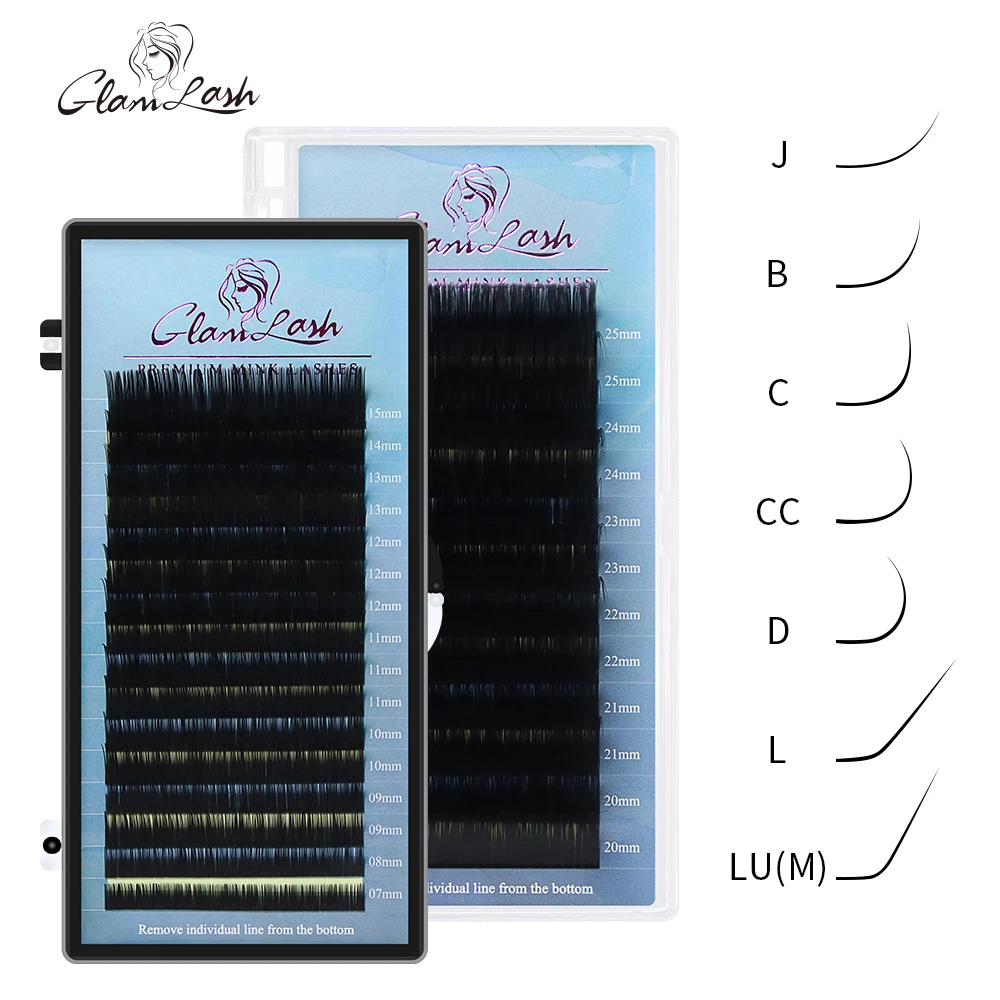Rzęsy do przedłużania GLAMLASH mix 7-25mm koreańskie PBT