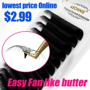 Rzęsy Easy Fan Abonnie samorozwijające się mega objętość 8-25mm 