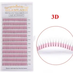 Rzęsy objętościowe GLAMLASH 2D-6D długie premade rosyjskie Pomarańczowy