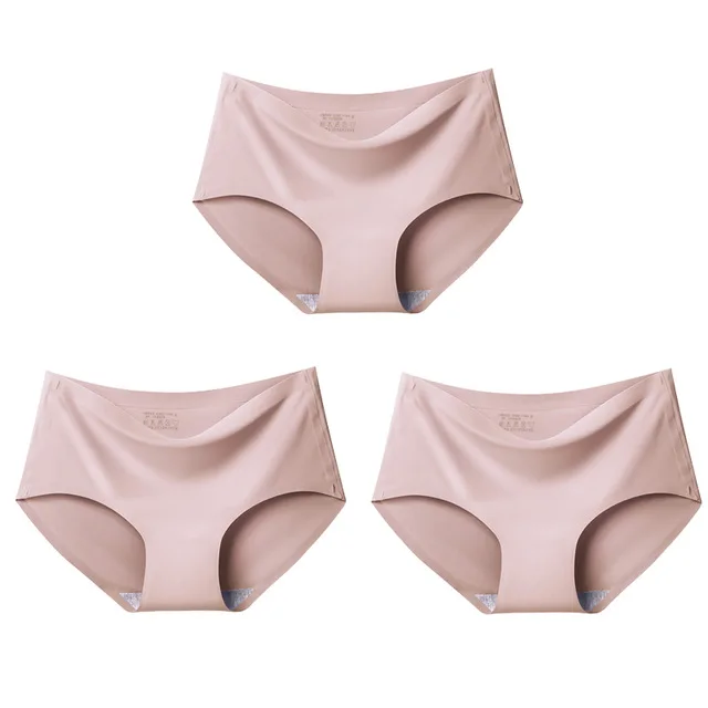 Satynowe figi damskie bezszwowe duże rozmiary Fuksja