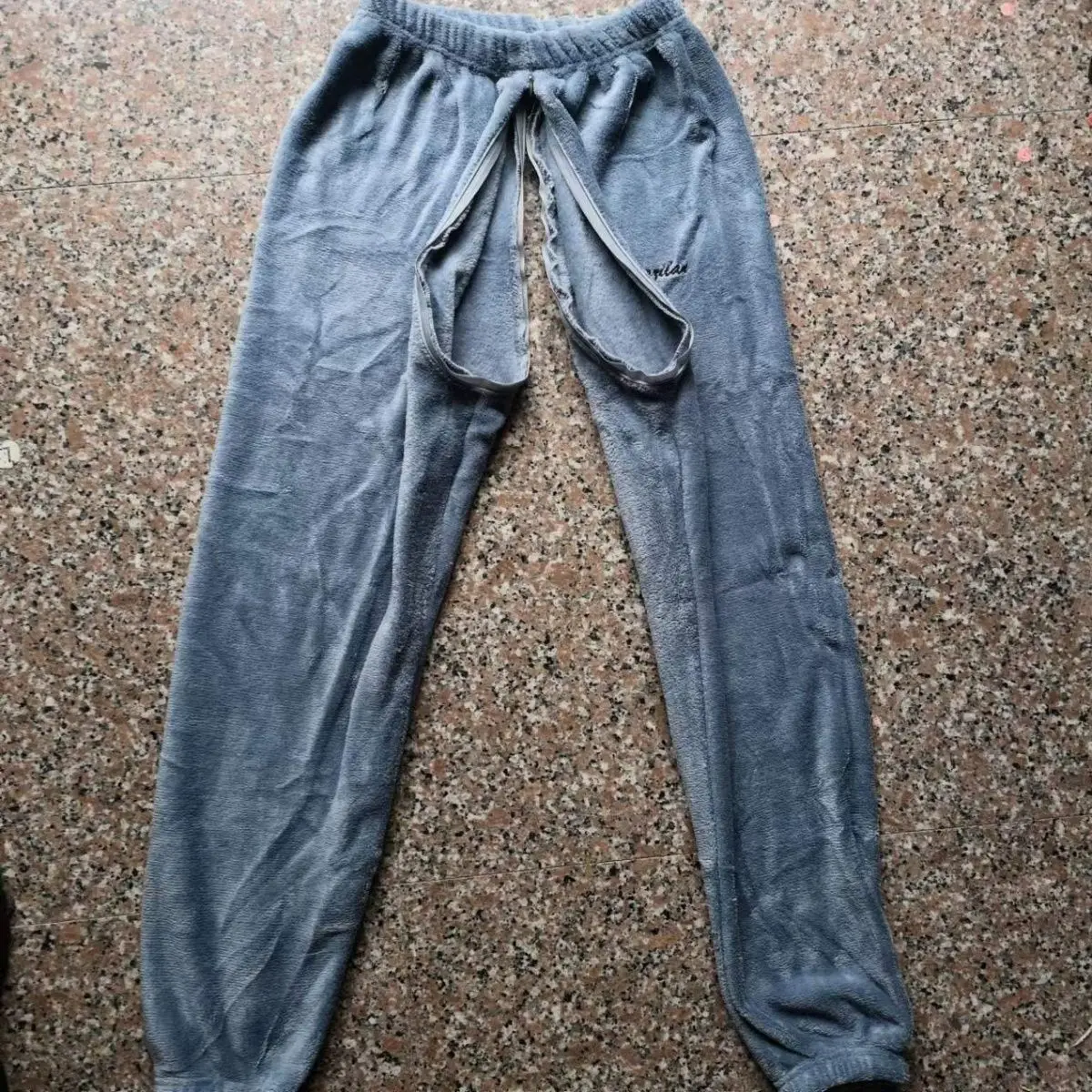 Satynowe legginsy Push Up z zamkiem z wysokim stanem Niebieski