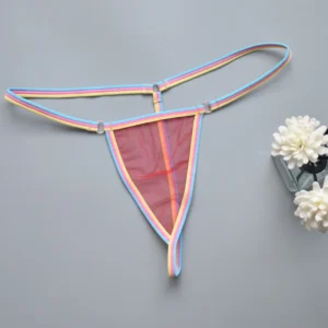 Seksowne stringi mini bikini w żywych kolorach Czerwony