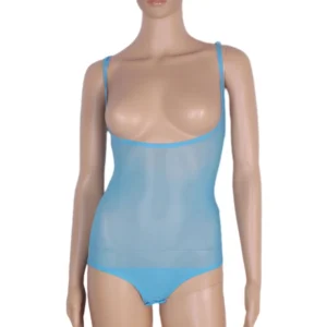 Siateczkowe body do tańca brzucha z dekoltem halter 5