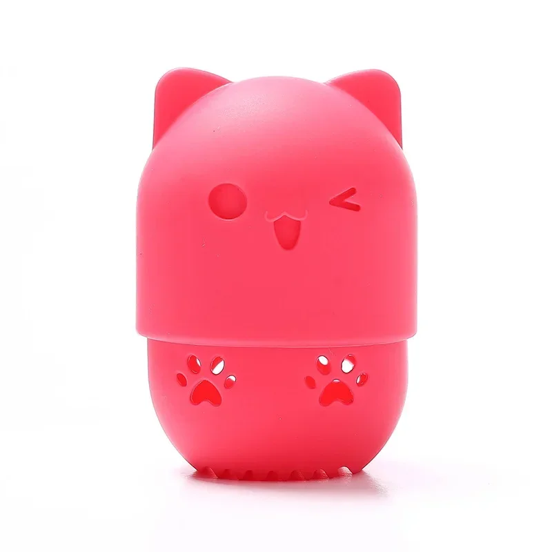Silikonowy pojemnik na gąbkę kosmetyczną beauty blender Wielokolorowy