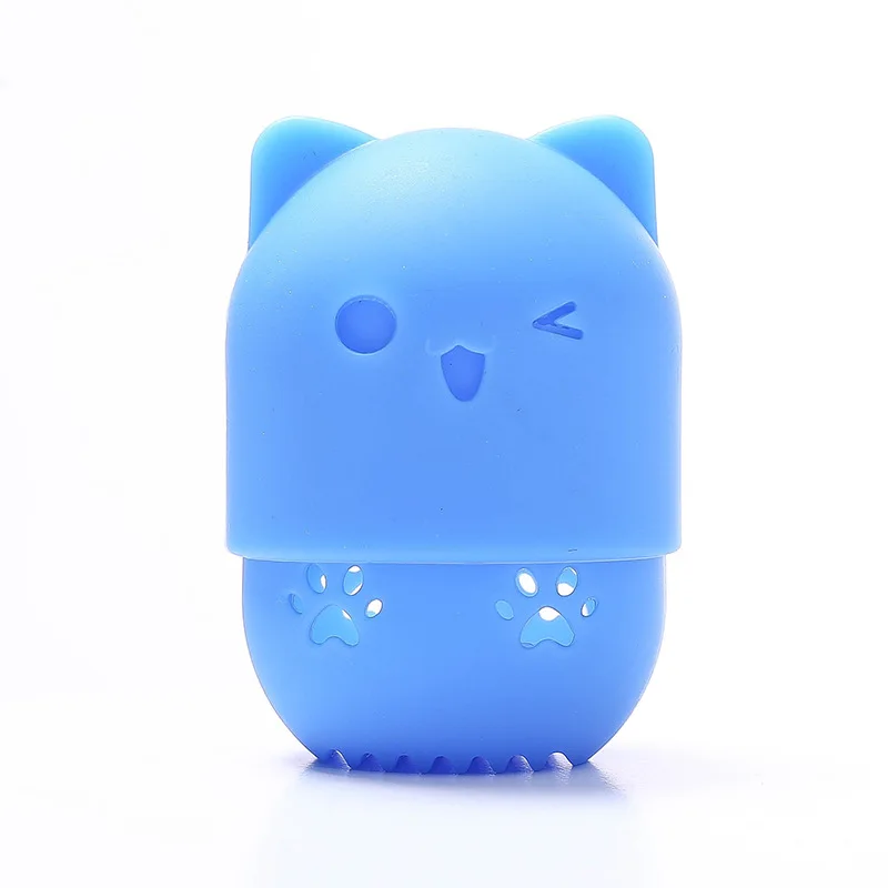 Silikonowy uchwyt do suszenia gąbki beauty blender — pojemnik Róża czerwona