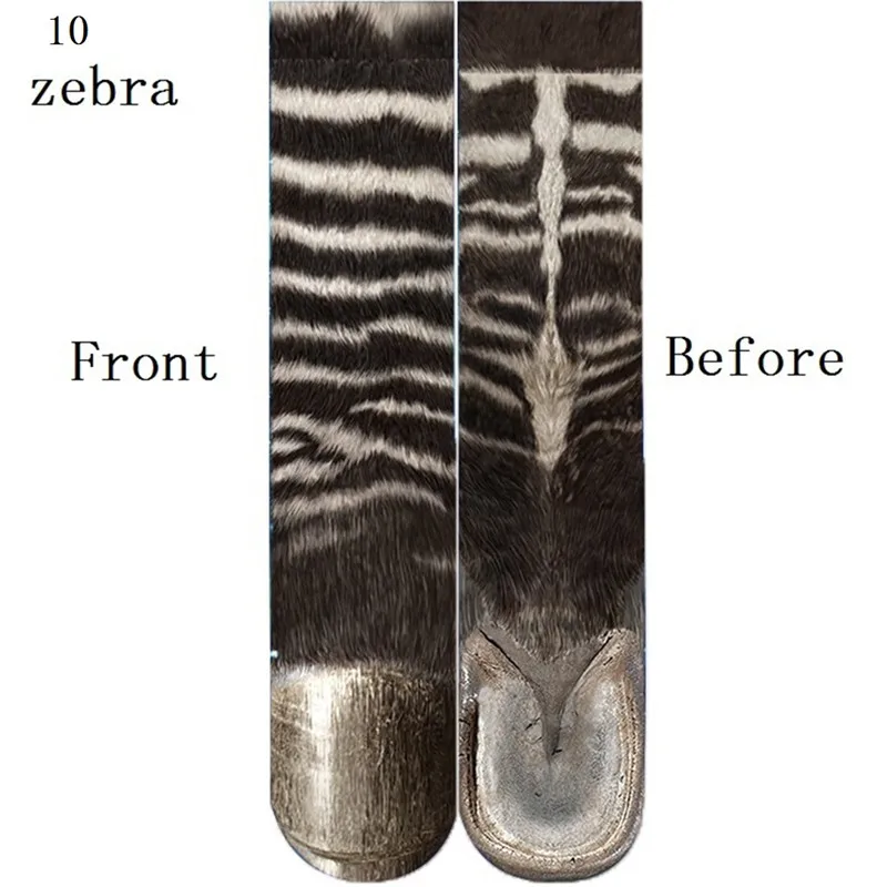 Skarpetki 3D z łapką kota zabawne kolorowe unisex Armijna zieleń