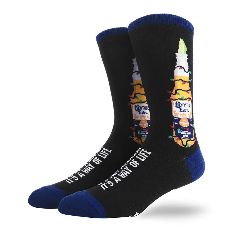 Skarpetki z nadrukiem Alien Sheep unisex hip-hop Ciemnozielony
