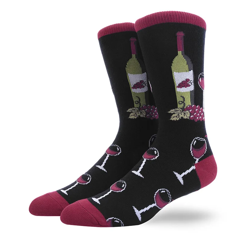 Skarpetki z nadrukiem Alien Sheep unisex hip-hop Zielony czerwony