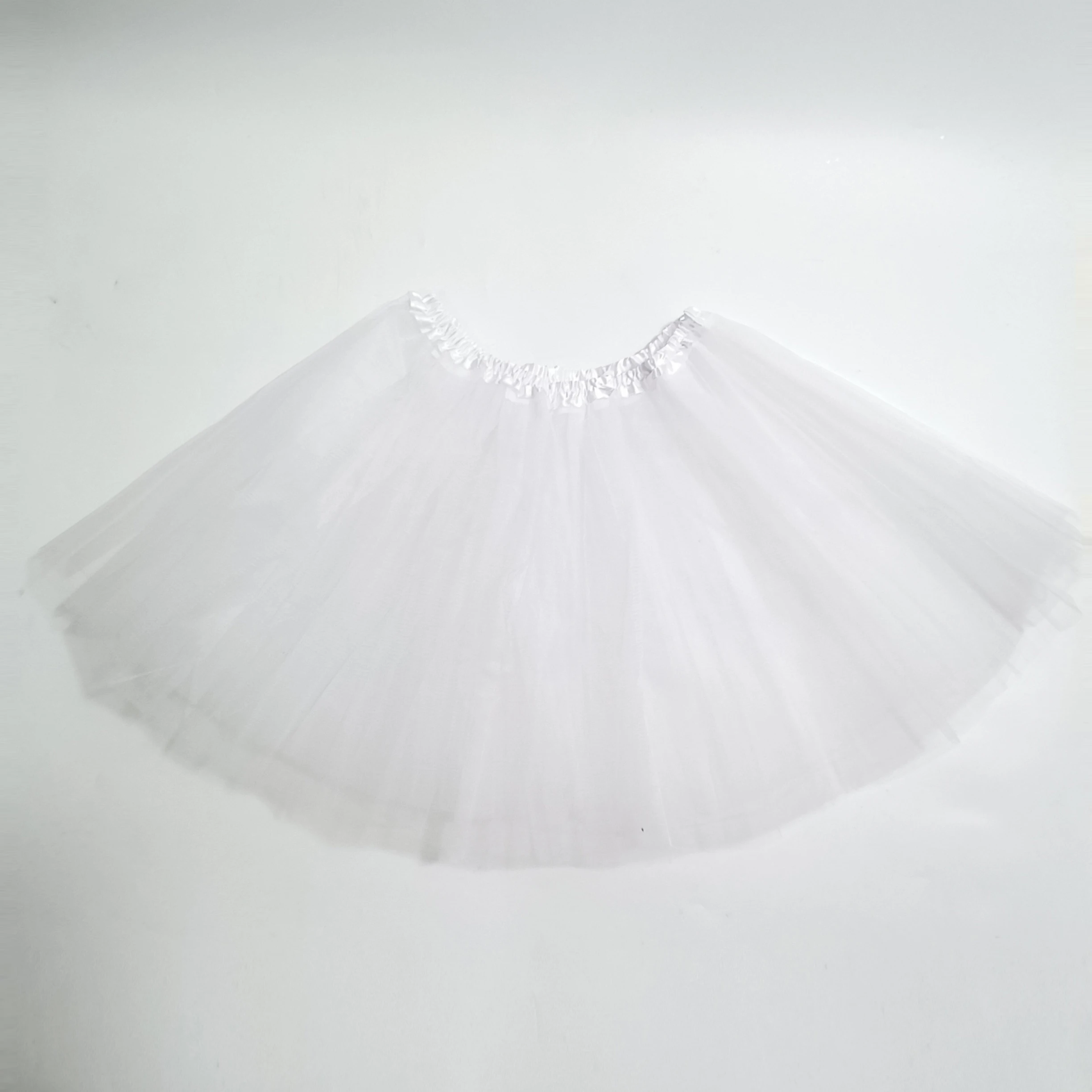 Spódnica tutu z tiulu dla dorosłych w stylu baletnicy Biały
