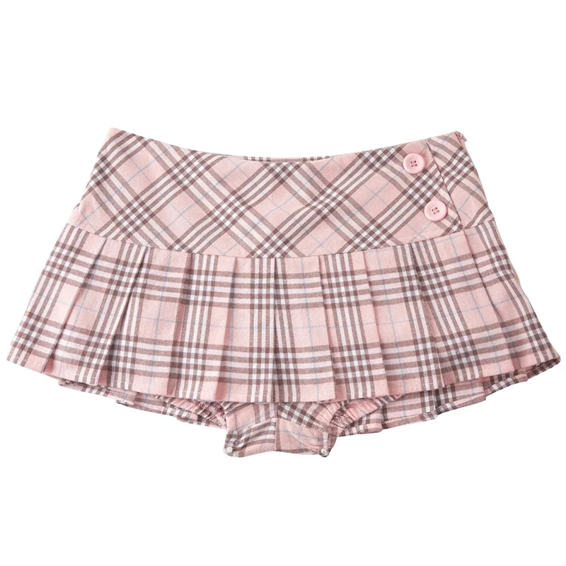 Spódniczka mini w kropki streetwear Y2K Harajuku Biały