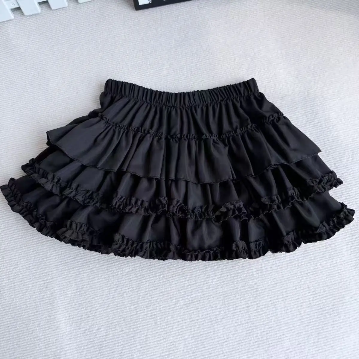 Spódniczka mini lolita koronkowa puchata A-line Y2K Złoto