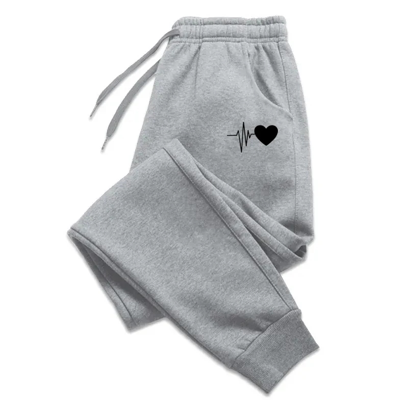 Spodnie dresowe damskie baggy — miękkie joggery na co dzień Szary