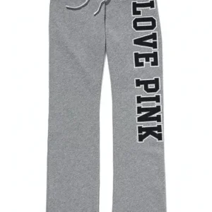 Damskie spodnie dresowe z wysokim stanem w stylu streetwear Szary