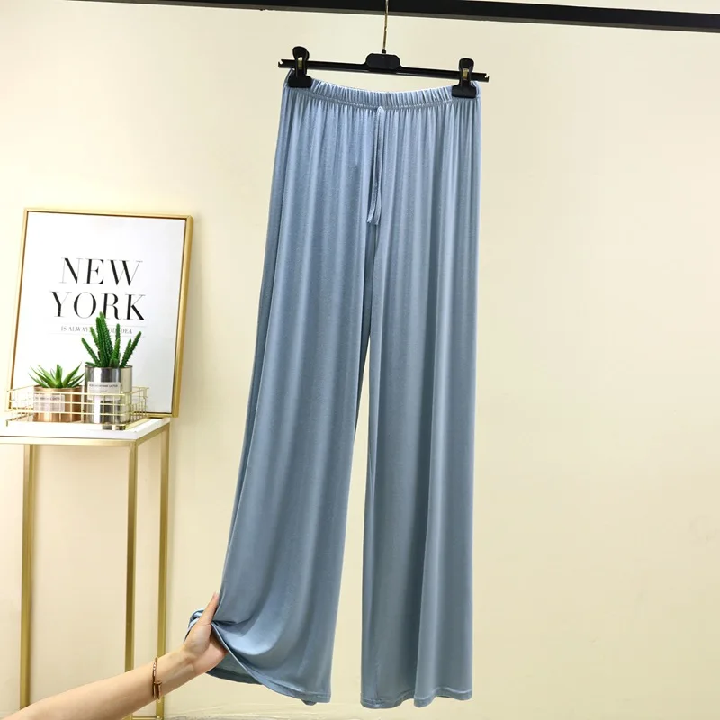 Spodnie damskie plus size z szerokimi nogawkami Czarny