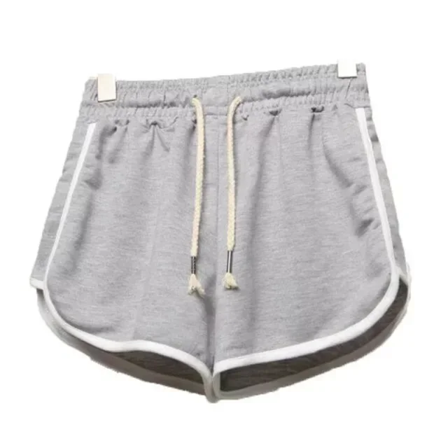 Sportowe szorty damskie do biegania oddychające plus size Szary