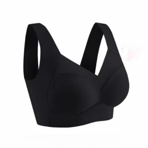 Sportowy biustonosz bez fiszbin plus size L-6XL z jedwabiu lodowego Błękitny
