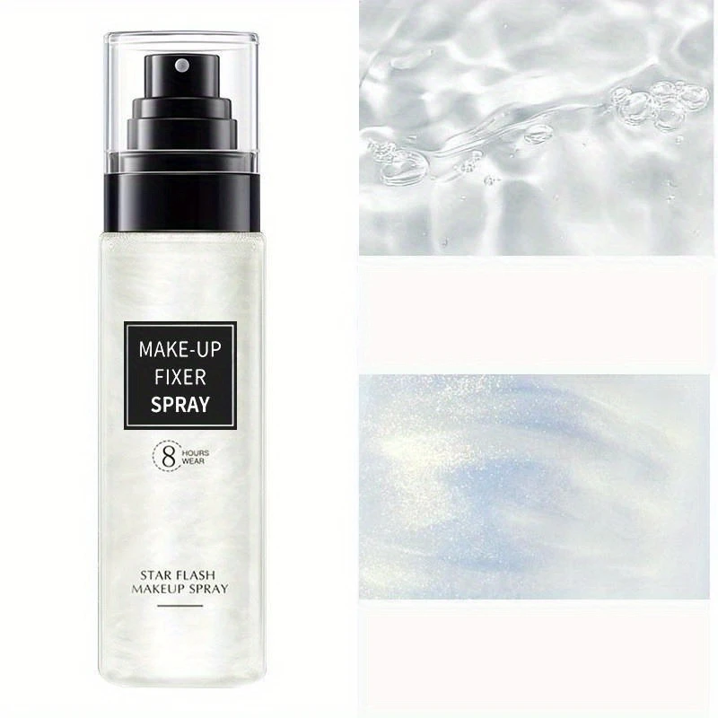 Spray utrwalajacy makijaz 100 ml kontrola oleju nawilzajacy Błękitny