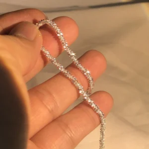 Srebrna bransoletka 925 błyszcząca 1,5mm - cienki elegancki łańcuszek
