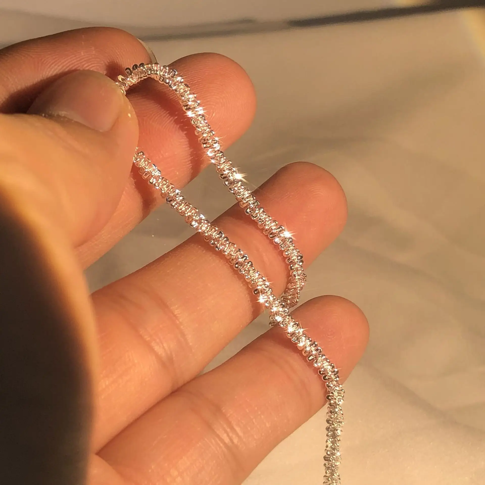 Srebrna bransoletka 925 błyszcząca 1,5mm - cienki elegancki łańcuszek