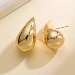 Srebrne kolczyki łezki pozłacane złotem 18K próby 925 Czarny