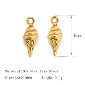 Stalowe zawieszki charms do biżuterii DIY Rodowany