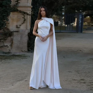 Sukienka maxi halter z odkrytymi plecami Błękitny