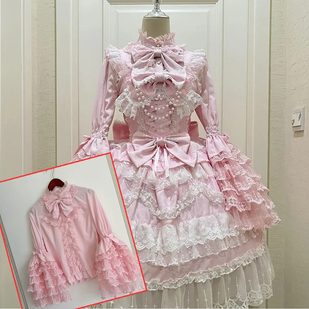 Sukienka mini z kokardą w stylu lolita i Y2k Niebieski