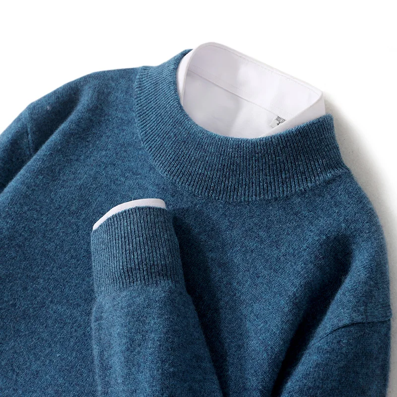 Sweter damski z wełny merynosów Plus Size do 5XL Ciemny brąz