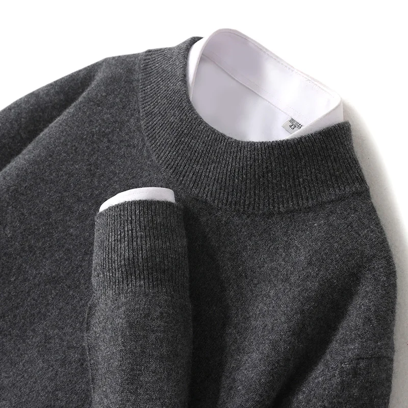 Sweter damski z wełny merynosów Plus Size do 5XL Kwiat brzoskwini