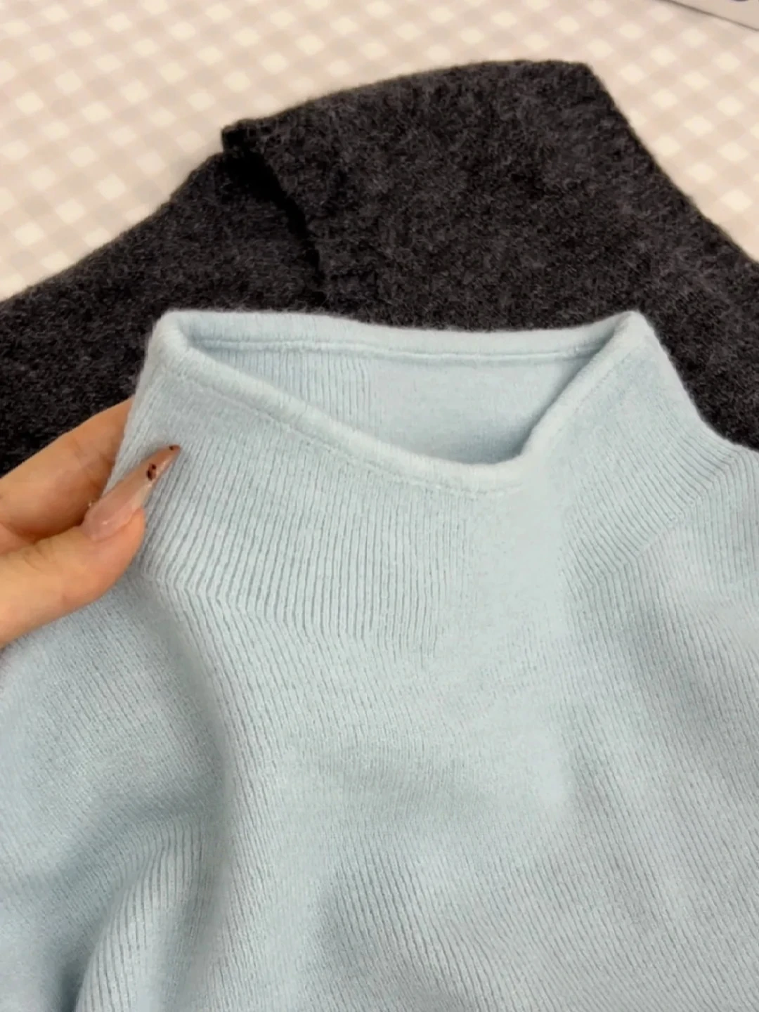 Sweter golf damski Harajuku, dopasowany, miękki na jesień zimę Różowy