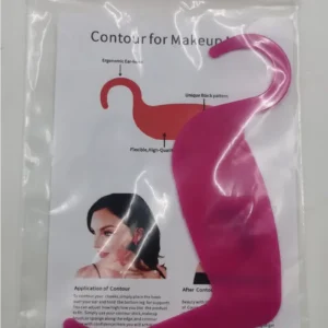 Zestaw szablonów do makijażu kontur twarzy brwi eyeliner Czerwony