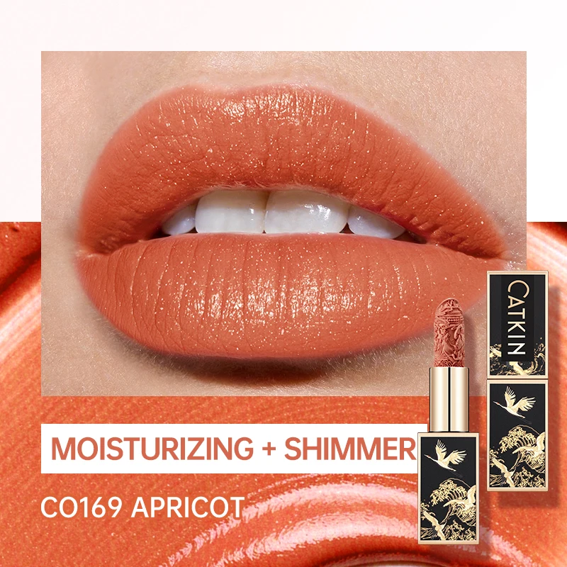 Szminka matowa CATKIN Velvet Matte — kremowa i długotrwała Biały