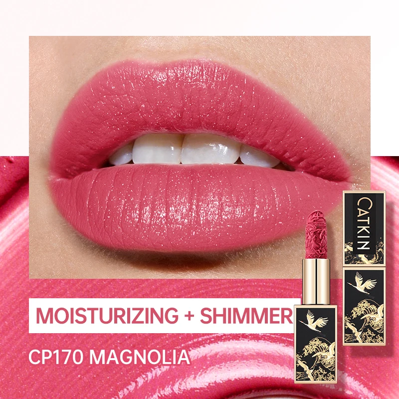 Szminka matowa CATKIN Velvet Matte — kremowa i długotrwała żółty