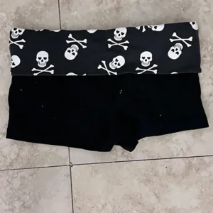 Szorty Y2K w panterkę Gothic Harajuku damskie spodenki Niebieski