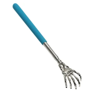 Teleskopowy drapacz do pleców ze stali – masażer do krążenia krwi Niebieski