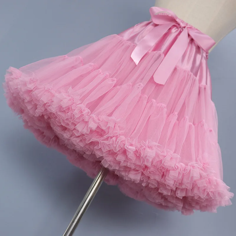 Tiulowa halka spódnica tutu 40 cm bufiasty podkoszulek Złoto
