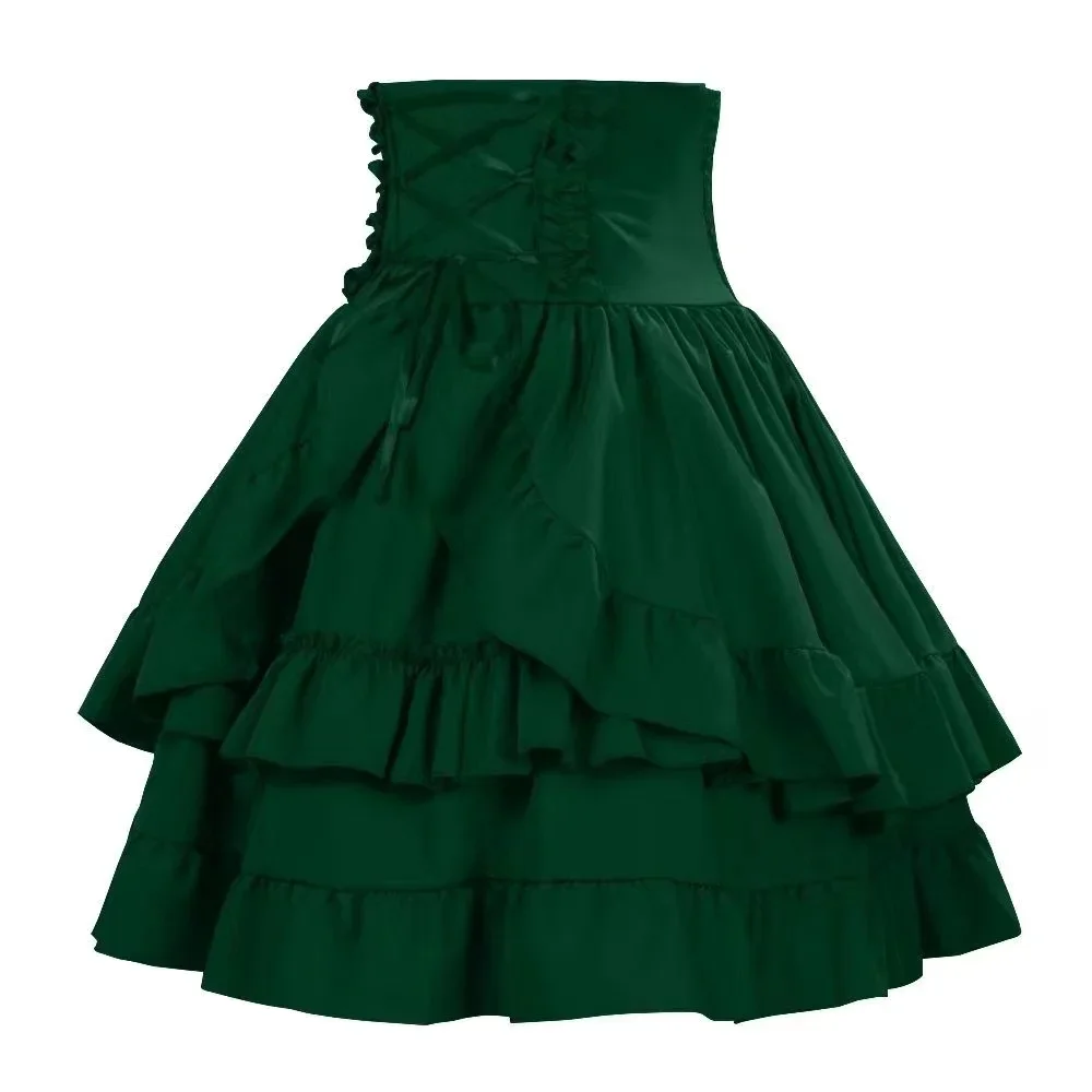 Tiulowa spódnica tutu w stylu gothic lolita Zielony