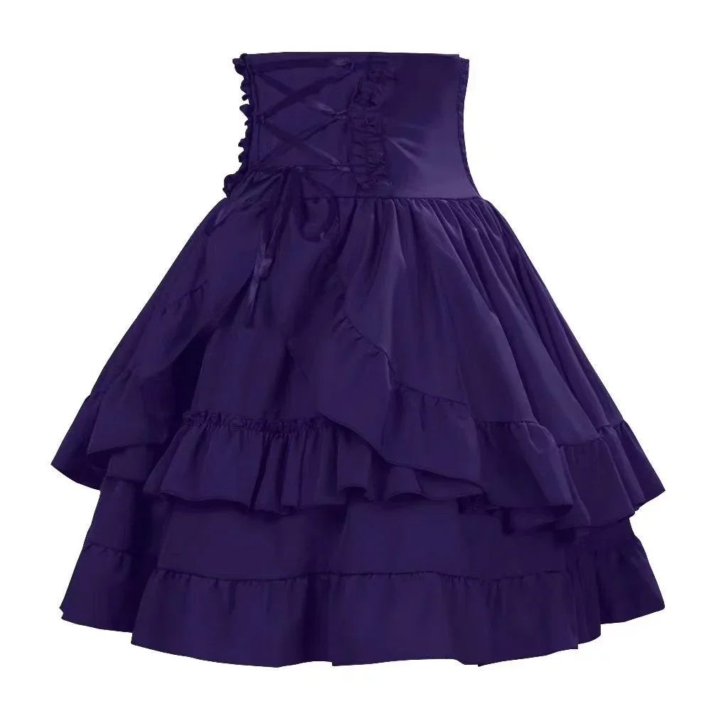 Tiulowa spódnica tutu w stylu gothic lolita Fioletowy