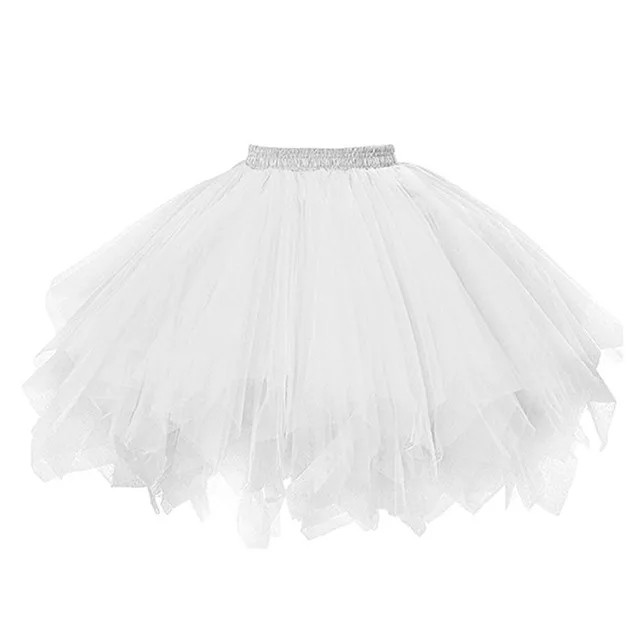 Tiulowa spódnica tutu w stylu rockabilly 50s Biały