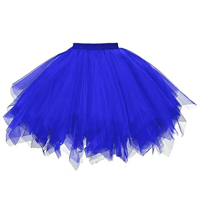 Tiulowa spódnica tutu w stylu rockabilly 50s Niebieski