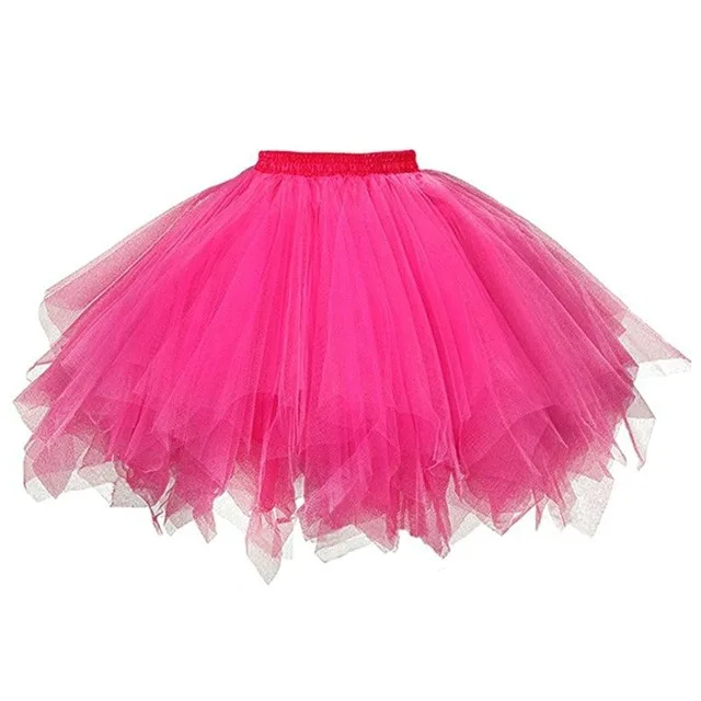 Tiulowa spódnica tutu w stylu rockabilly 50s Róża czerwona