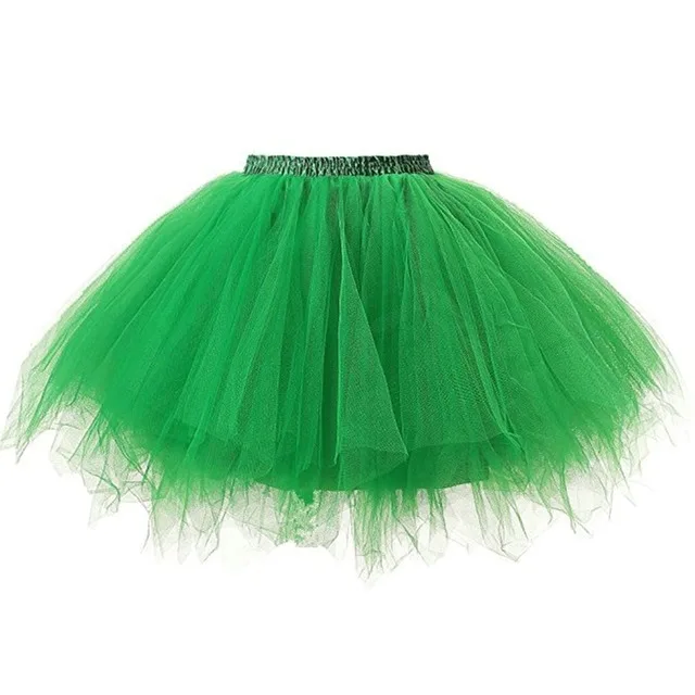 Tiulowa spódnica tutu w stylu rockabilly 50s Zielony