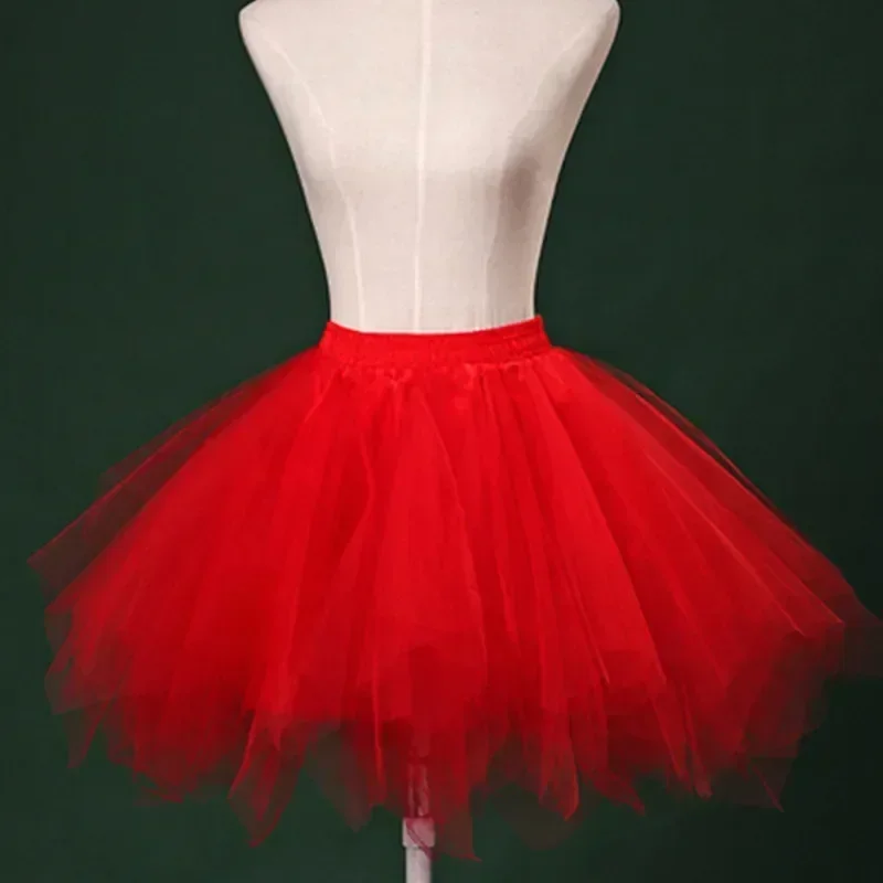 Tiulowa spódniczka tutu w cukierkowych kolorach Czerwony