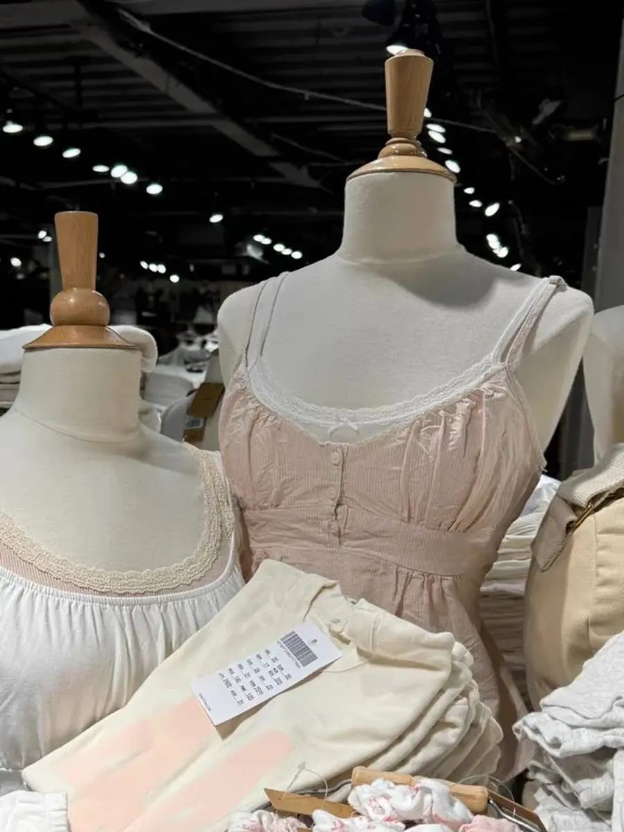 Top damski w czerwoną kratę z koronką i wiązaniem Jasny żółty