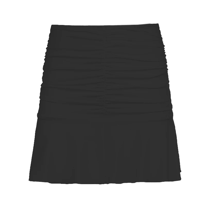 Top na ramiączkach typu halter z odkrytymi plecami Czarny